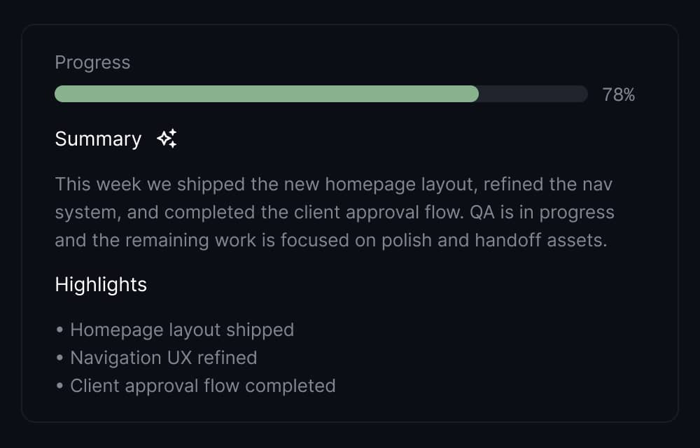 Client update preview